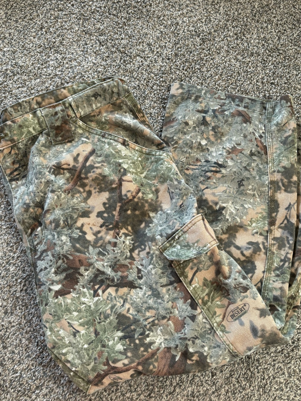Men's Kings Camo Desert Camo Cargo Pants - Green/Brown